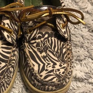 Sperry Top-Sider; Animal Print; Zebra; Black white